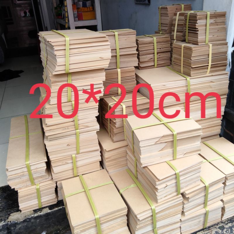 papan mdf potongan 20x20cm tebal 2 mm