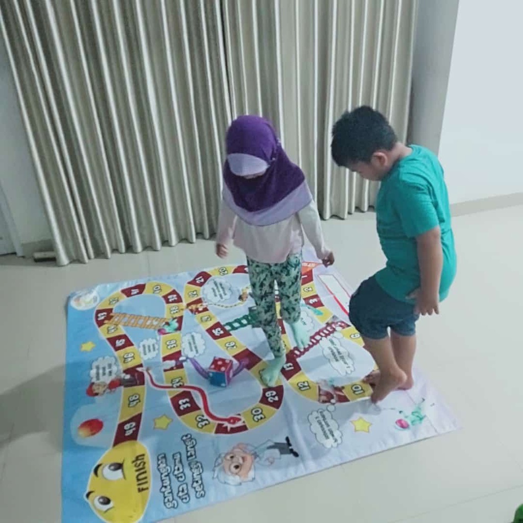 ULAR TANGGA JUMBO EDUKASI ISLAMI BONUS DADU