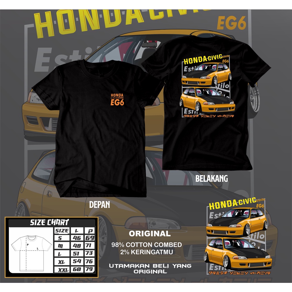 Kaos Mobil Grand Civic Civic EG6 Kaos Mobil Civic