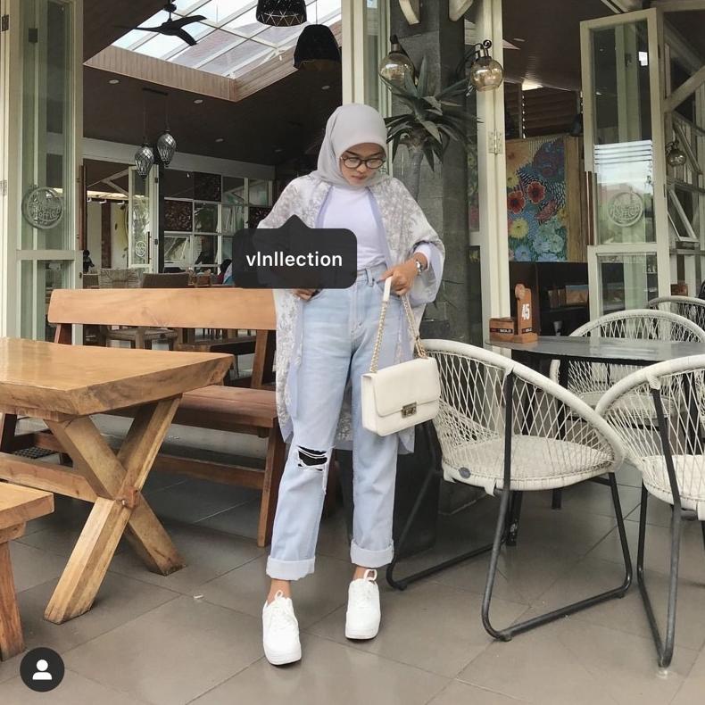 [Ready Stock ] Outer Scarf Motif Voal Premium Outerwear By Vlnllection