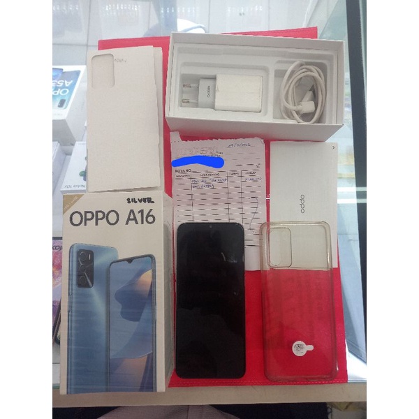 hp oppo a16 4/64gb bekas,garansi resmi masih jalan