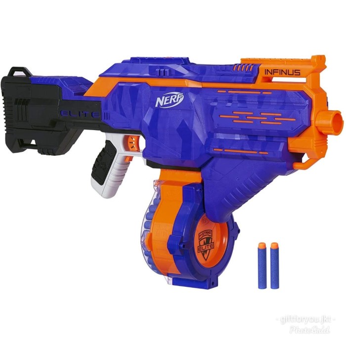 Nerf Mainan Pistol Infinus N-Strike Motorized Blaster with Speed-Load