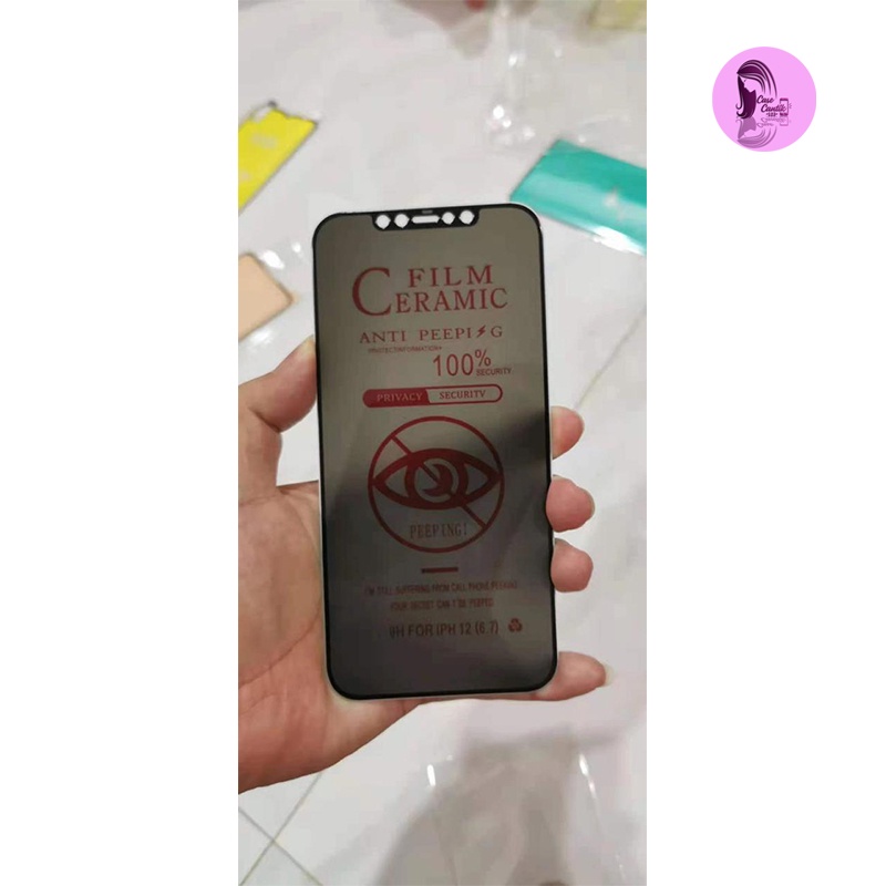 Tempred glass SPY MATTE KERAMIK CERAMIC IPHONE 6G 6+ 7G 7+ 8G 8+ X Xr Xs Max CC52-1