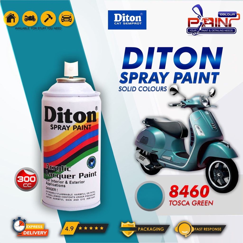 Diton 8460 Tosca Green Cat Semprot/Pylox/Samurai Motor/Helm/Gundam