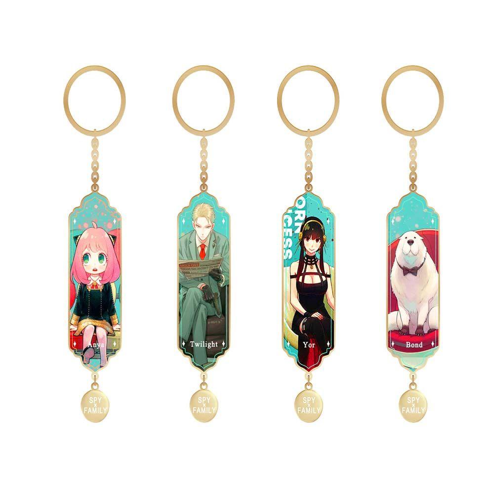 QUINTON Anime SPY X FAMILY Keyring Anime Anime Perhiasan Gantungan Kunci Tempat Yor Forger Loid Loyor Key Chain