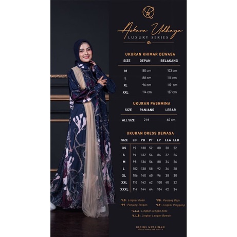 READY SCRAFT DAN DRESS ASKARA UDHAYA SARIMBIT BY KICIKS MUSLIMAH
