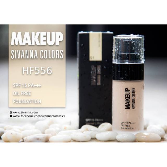 SIVANNA COLORS Makeup Velvet Lifting Foundation SPF 15+++ Oil Free Waterproof #HF556 Thailand