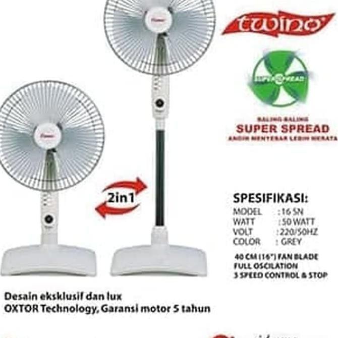 Kipas angin twino Cosmos ( berdiri dan duduk) type SN