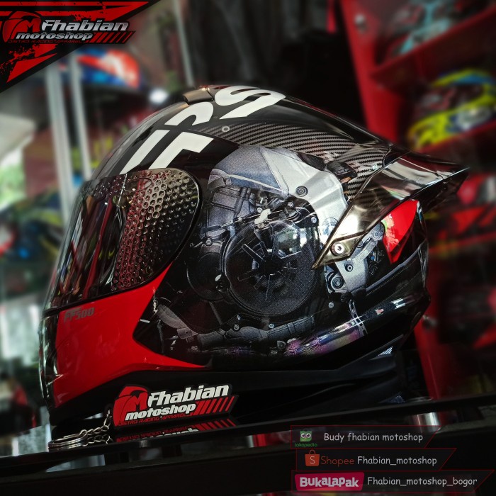 Helm RSV FF500 Motif Machine Paket ganteng