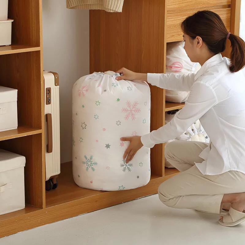 Storage Bag BESAR PANJANG / Tas Tempat Penyimpanan Selimut Baju Bedcover [Ukrn 90*45]