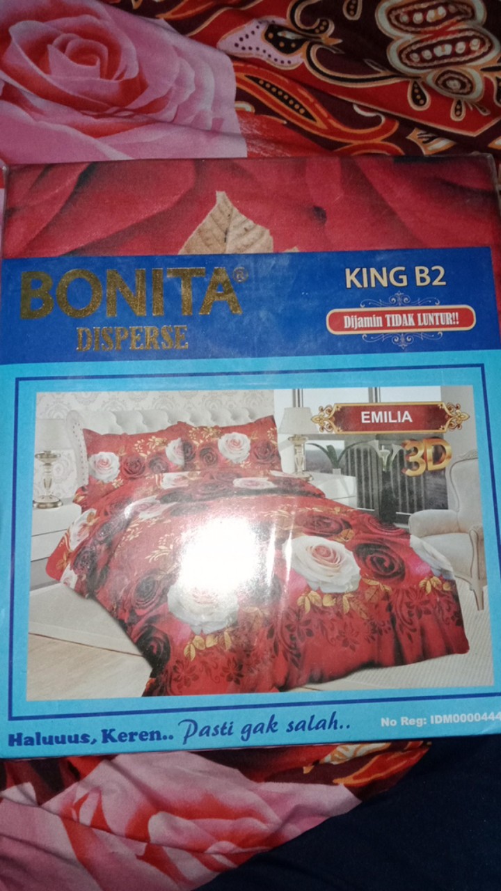 Sprei Bonita No 1 Uk 180x200 Red Wood