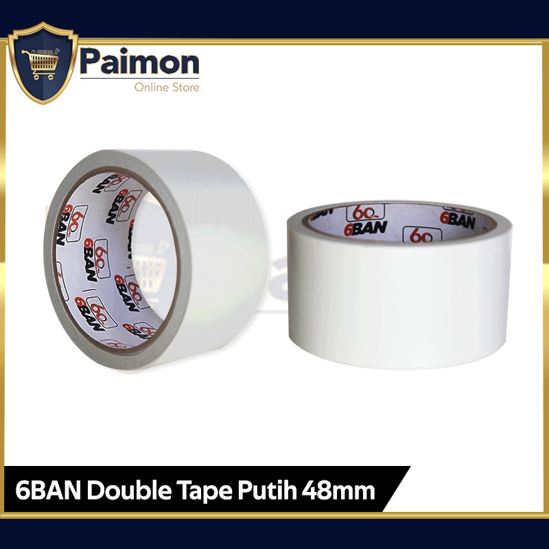 

Double Tape Kertas 2 inch 10 m / Perekat Dua sisi 48 mm / Double Tape 6BAN