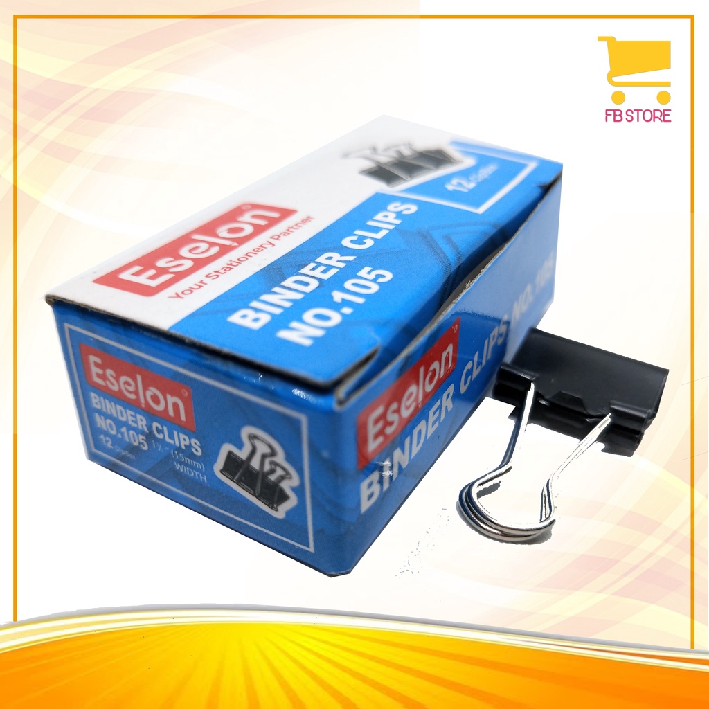 

Binder Clips Hitam Merk Random No.105 15Mm Width Per Pak Isi 12Pcs