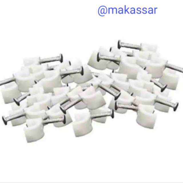 KLEM KABEL PAKU BAJA BETON NO 6 MM (HARGA GROSIR) ISI 10 PCS ASLI ORIGINAL 6MM