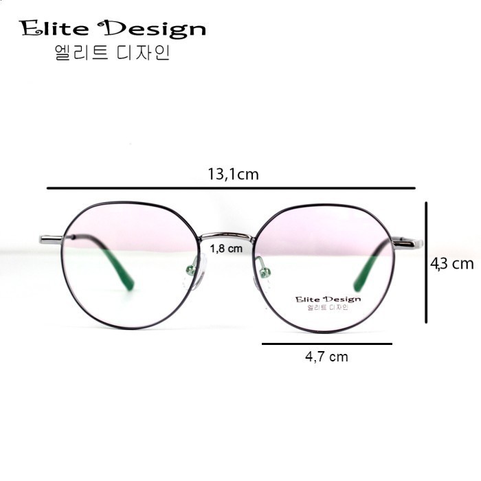 Frame Kacamata Pria Elite Design H80657 Unisex Round