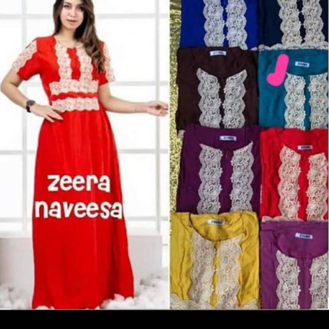 Daster/Homedress arab ori zeera naveesa ld 110,pb 140cm