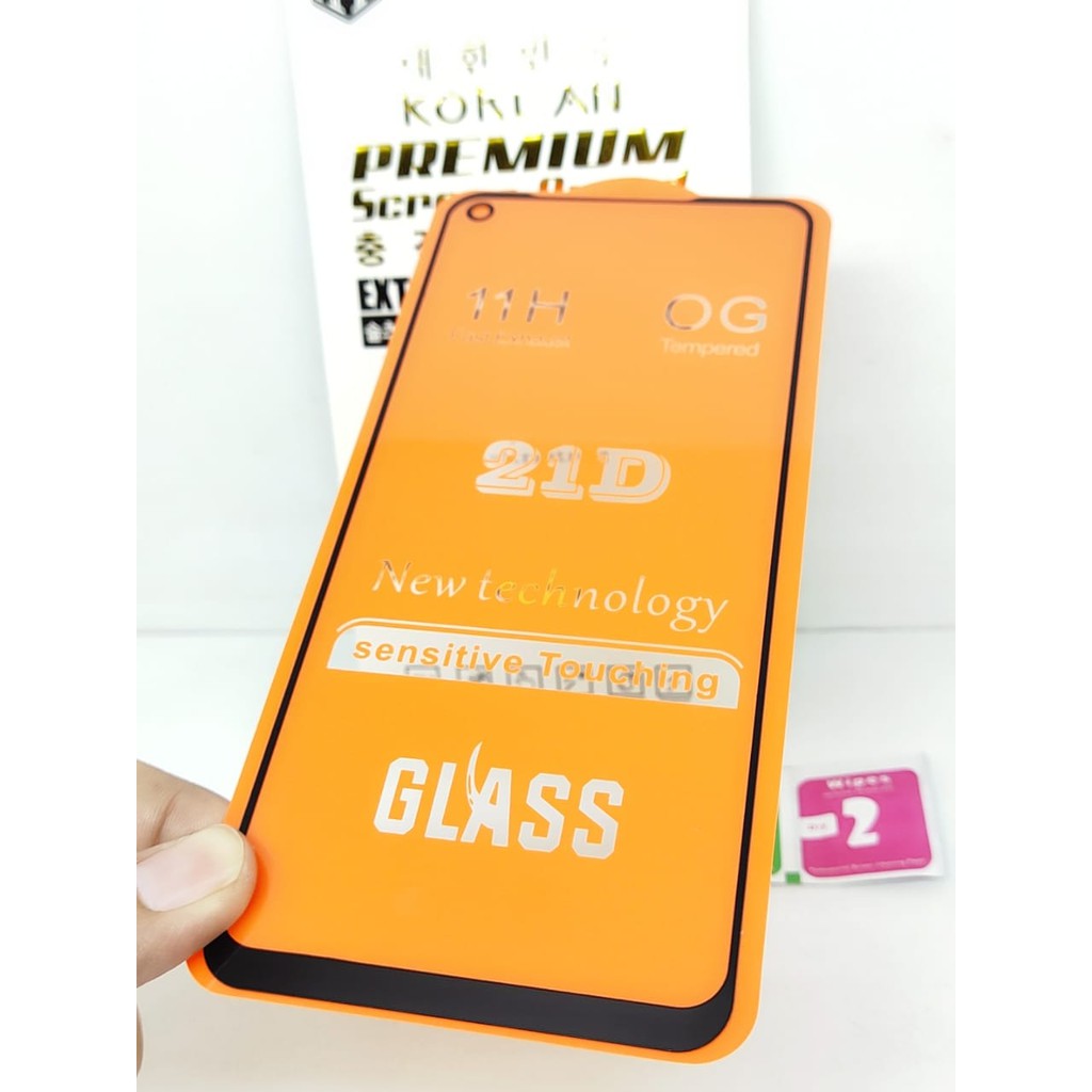 KOREAN Tempered Glass Infinix Hot 9 X655 6.6 inchi FULL SCREEN TG 5D 9D 21D FULL GLUE