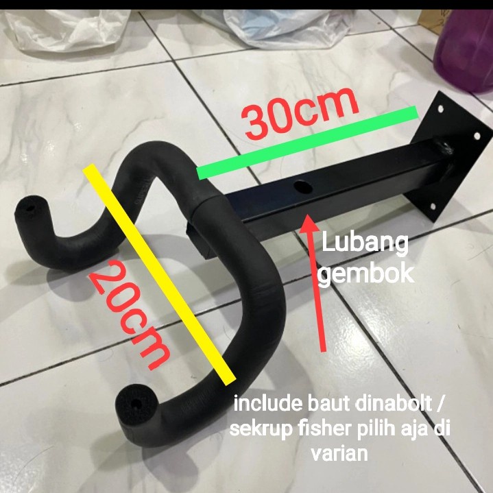 GANTUNGAN SEPEDA DINDING TEMPEL TEMBOK HANGER BIKE WALL MODEL BARU