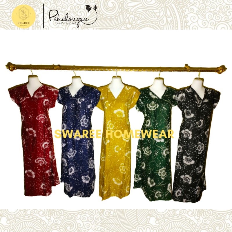 Baju Batik Wanita Daster Murah Vely Kupu Batik Wanita Daster Rayon Baju Wanita Lengan Pendek Modern
