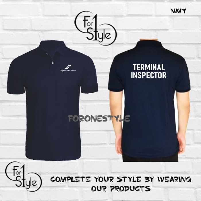 POLO SHIRT TERMINAL INSPECTOR - POLO KERAH TERMINAL INSPECTOR BAJU - Polo foronestyle