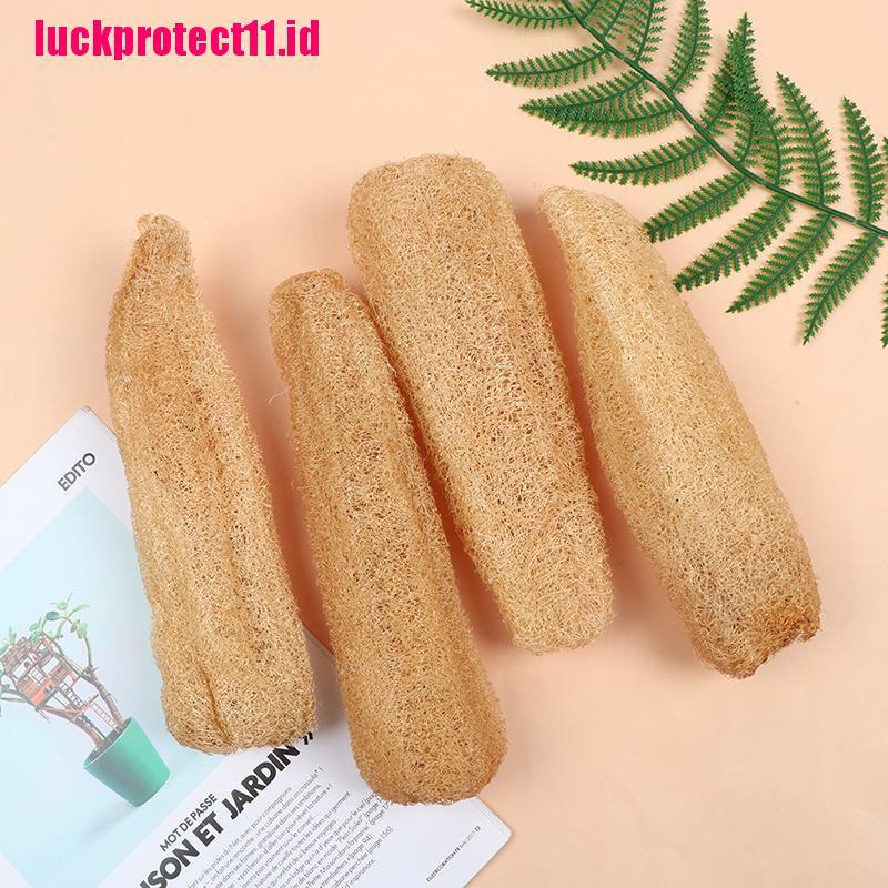 (LUCK11) 1pc Spons Loofah Luffa Alami Untuk Membersihkan Peralatan Dapur