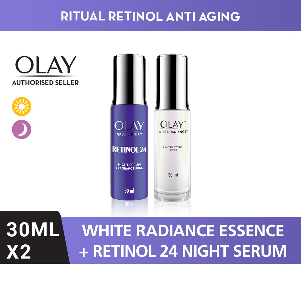 [Bundle] Olay White Radiance Essence 30 ml + Retinol Serum 30 ml