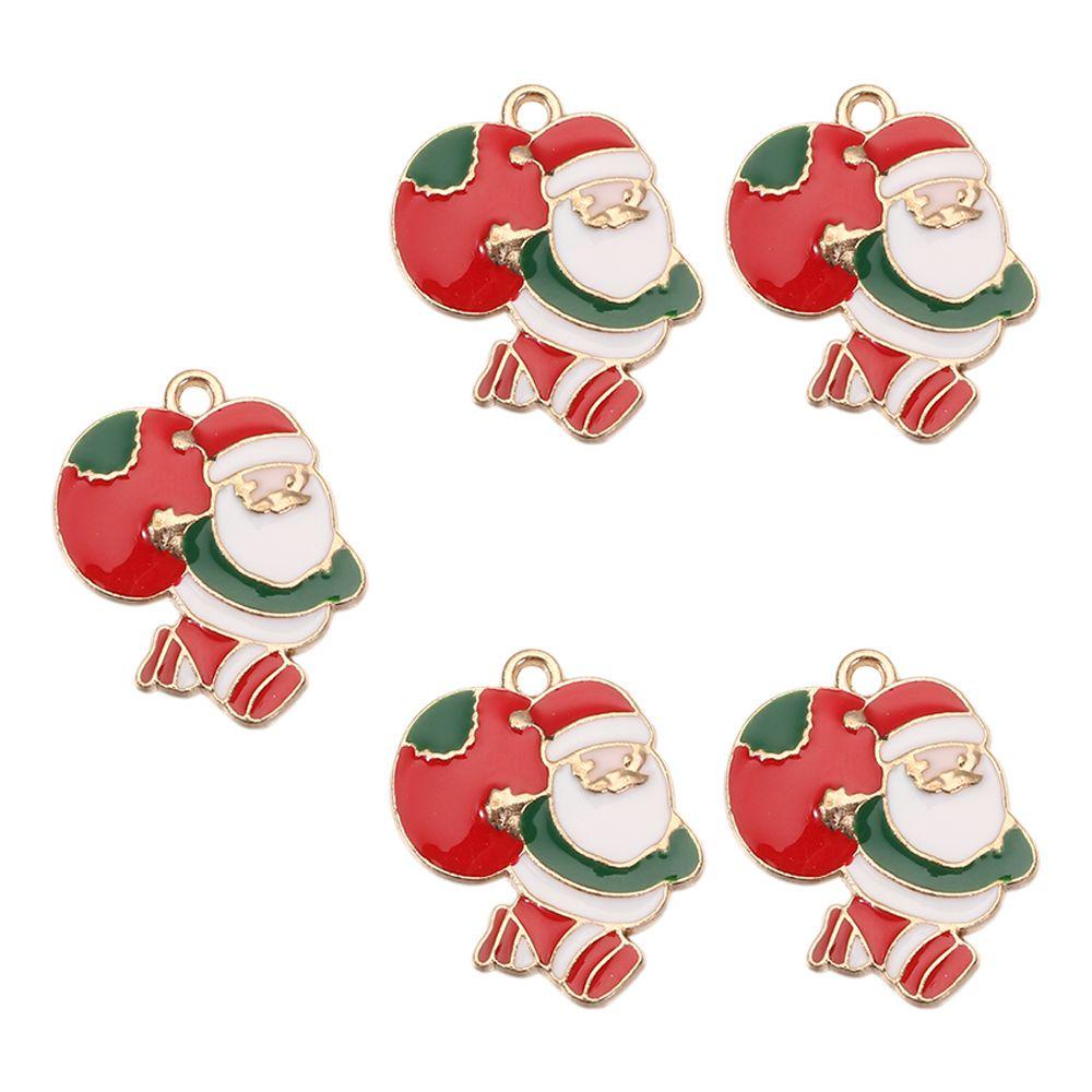 Preva 10pcs Enamel Charms Elk Handmade Anting Kalung Gelang Liontin