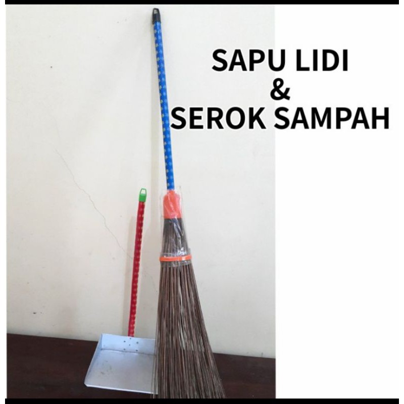 Sapu Lidi dan Serok Sampah Pembersih Taman | Shopee Indonesia