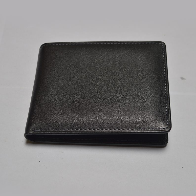 dompet pria kulit sapi asli bifold wallet - dompet lipat warna hitam