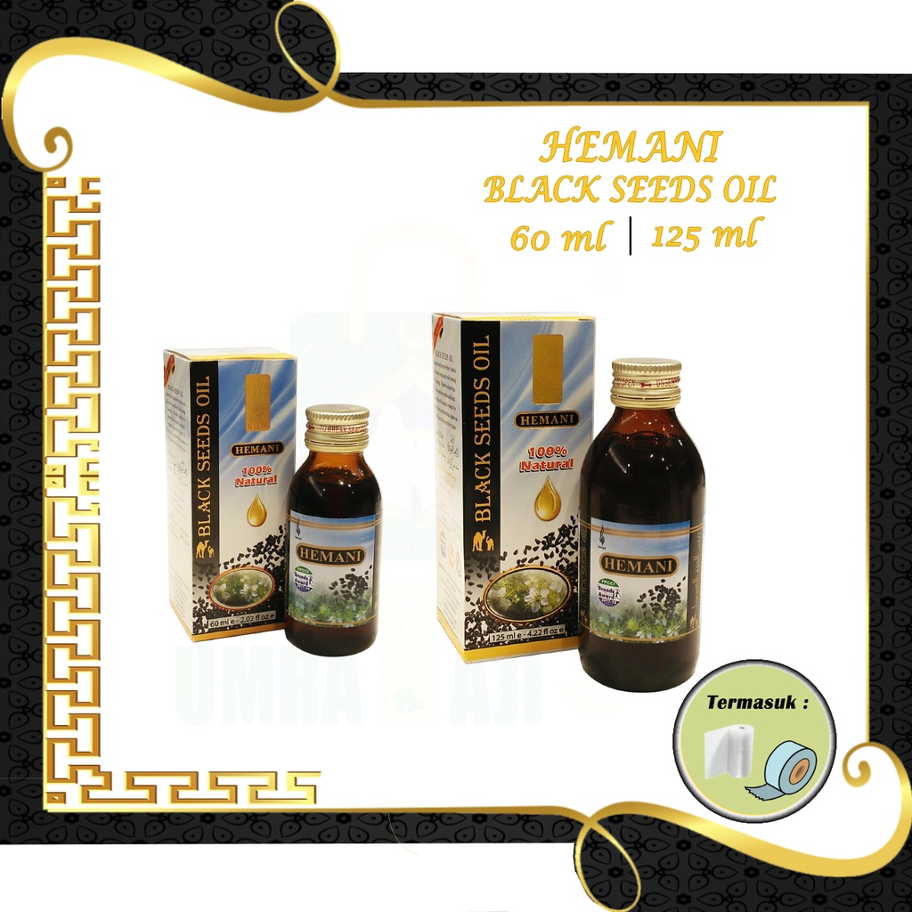 

Habbatusauda Hemani Black Seeds Oil - Ukuran
