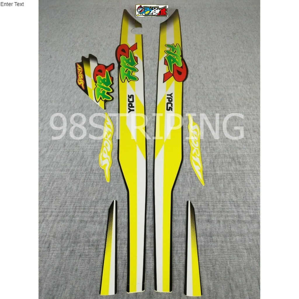 STIKER STRIPING LIS STANDAR ORI FIZ R FIZR KUNING TAHUN 1997