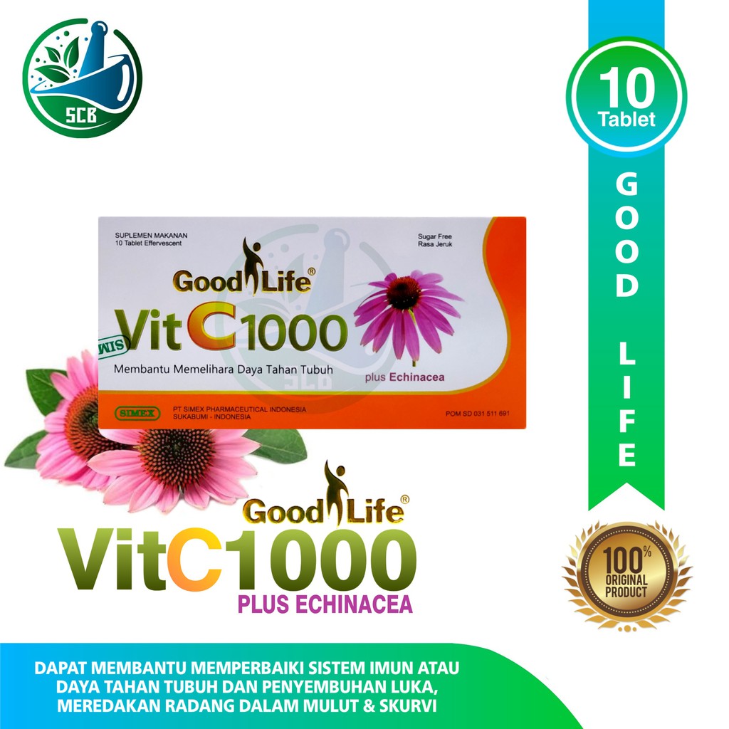 Good Life Vitamin C 1000 Plus Echinacea - Isi 10 Tablet Effervescent