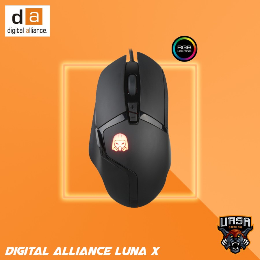 Mouse DA Digital Alliance Luna X Ergonomic RGB - Gaming - DA Gaming