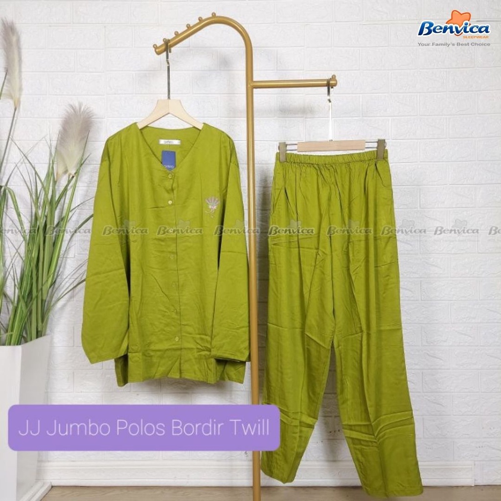 BAJU TIDUR PIYAMA JUMBO KATUN RAYON TWILL AMR