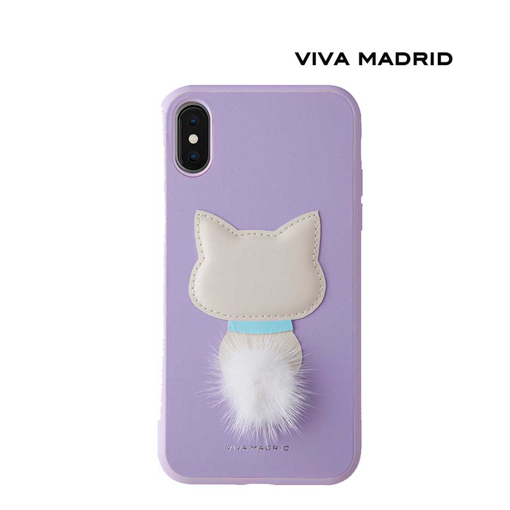 Viva Madrid - Vello - Case / Casing iPhone XR - Gato Cat - Purple