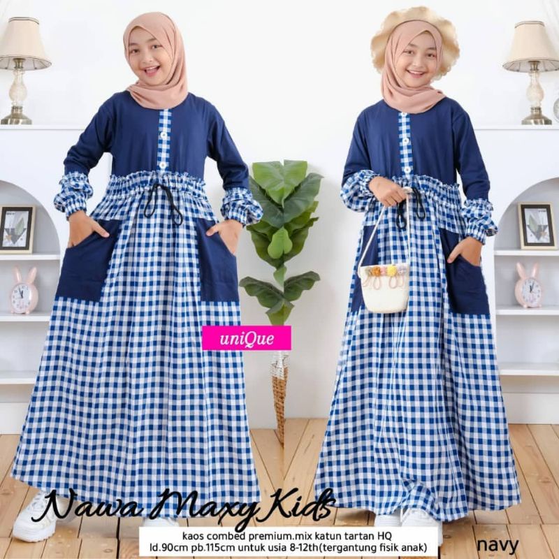 pakaian anak perempuan usia 8 sampai 13 tahun gamis anak muslim pakaian anak koreanstyle dress anak 