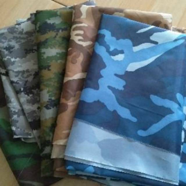 Jual Kain Parasut  Parasit Loreng Doreng Army Waterproof 