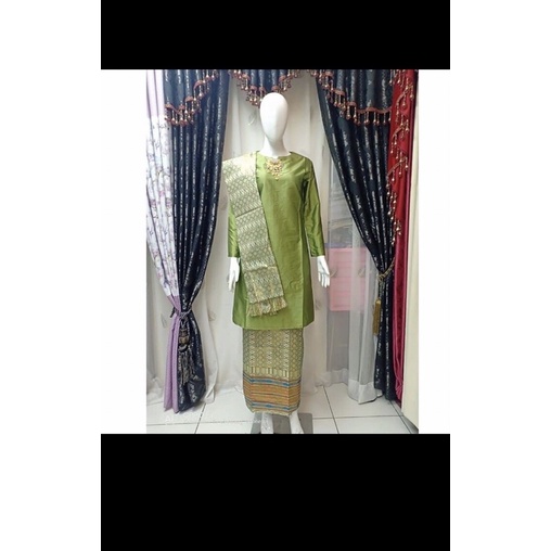 BAJU KURUNG SONGKET SELENDANG/KEBAYA KURUNG SONGKET/BAJU KURUNG SITI NURBAYA/SET KEBAYA KURUNG SONGK