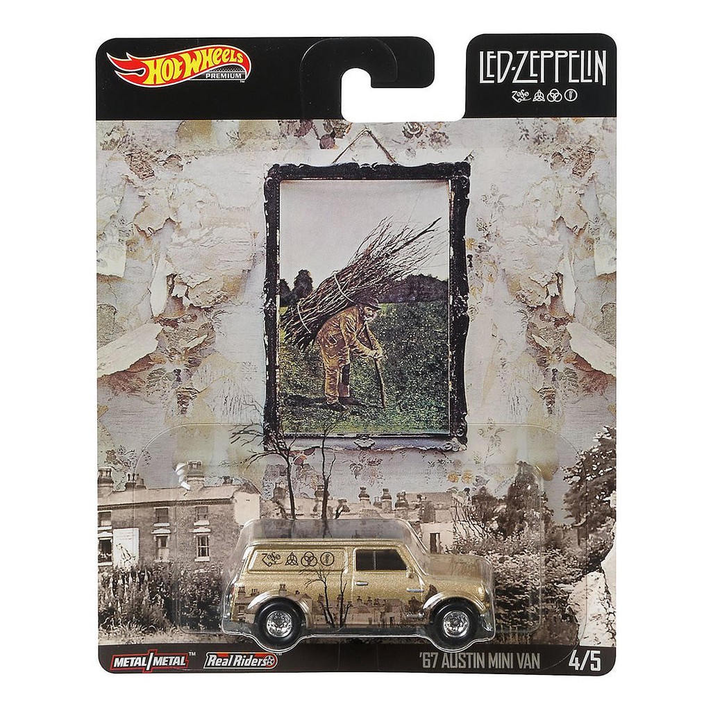 Diecast Hot Wheels 67 AUSTIN MINI VAN Led Zeppelin Pop Culture HW Retro Entertainment Hotwheels HW