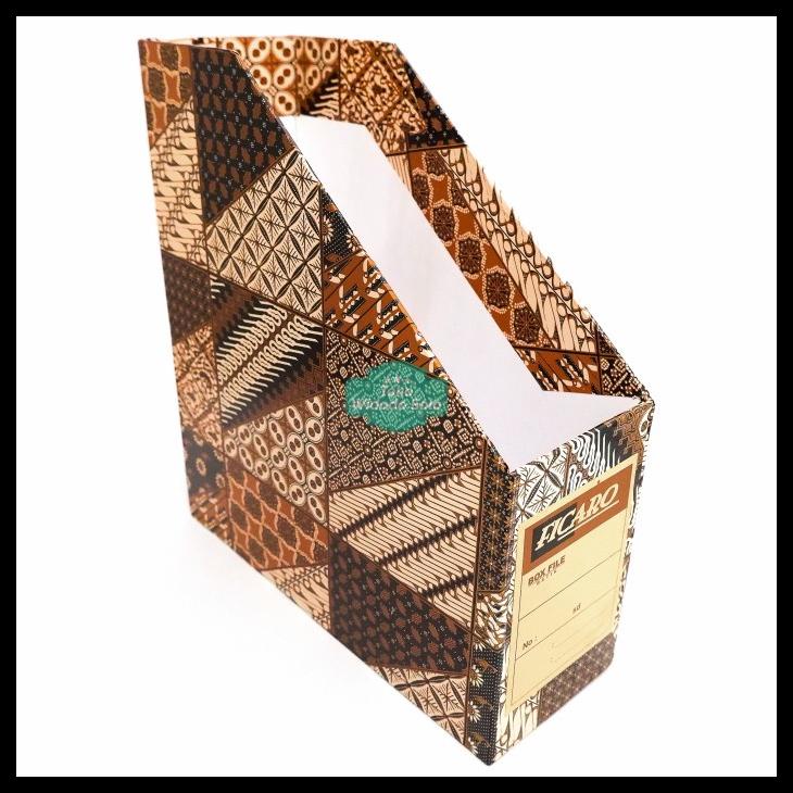 

Box File Batik Ficaro Folio Kardus Magazine File 280X255X90Mm