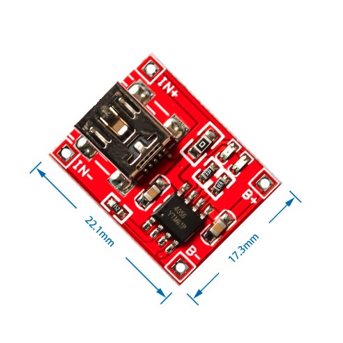 TP4056 Mini USB to Lithium Battery Charging Module Output 5V 1A