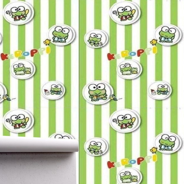 Wallpaper dinding 3d kamar tidur / Wallpaper dinding kamar tidur anak wallpaper stiker dinding rumah Motif Kartun Lucu Ukuran 45Cm X 10M Gh167-GH133