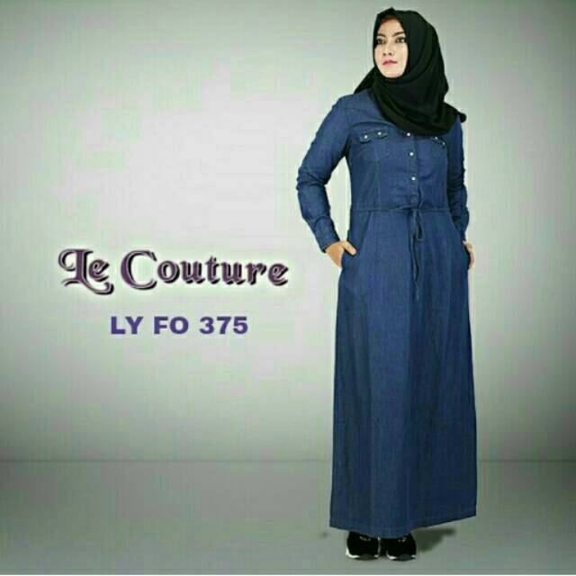 Obral Gamis Denim Le Couture