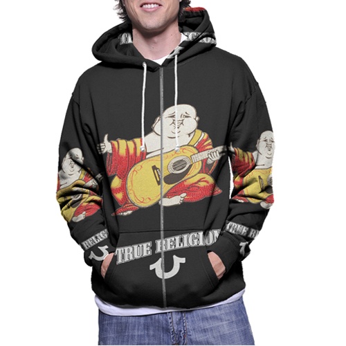 Jaket Hoodie True Religion Hoodie Fullprint Casual Zipper Hoodie Fullprint New Casual Unisex Hoodie 