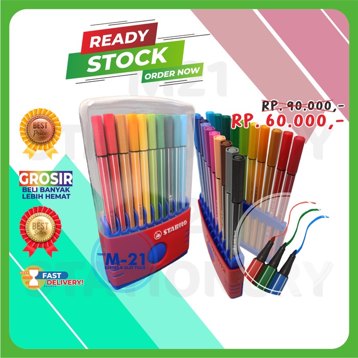 

SPIDOL ISI 20 WARNA STABILO 68 ASSORTED 20PCS