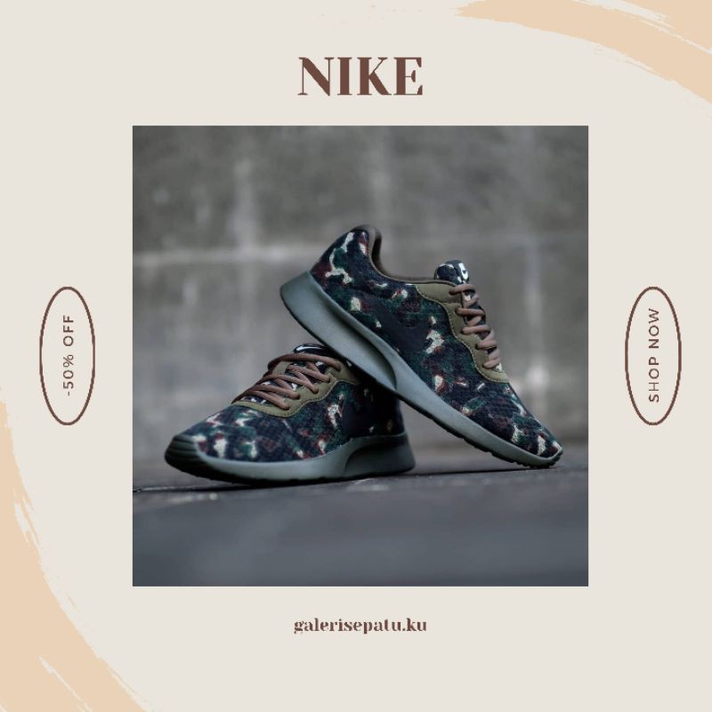 Nike Tanjun Camo Green