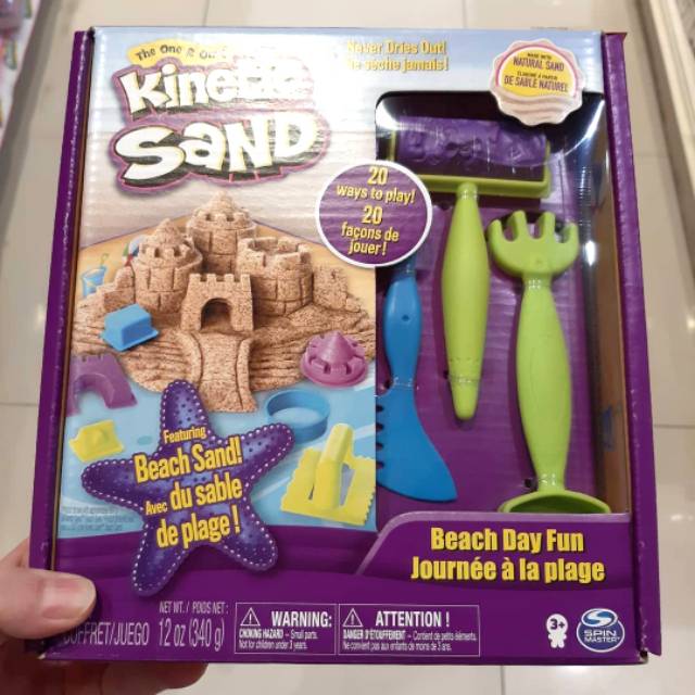 kinetic sand beach day fun