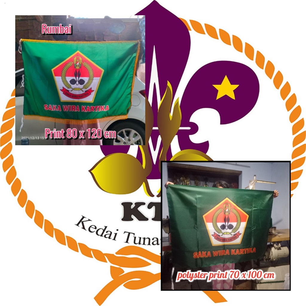 Jual Bendera Pataka Panji Ruangan Ruang Saka Wirakartika Satuan Karya