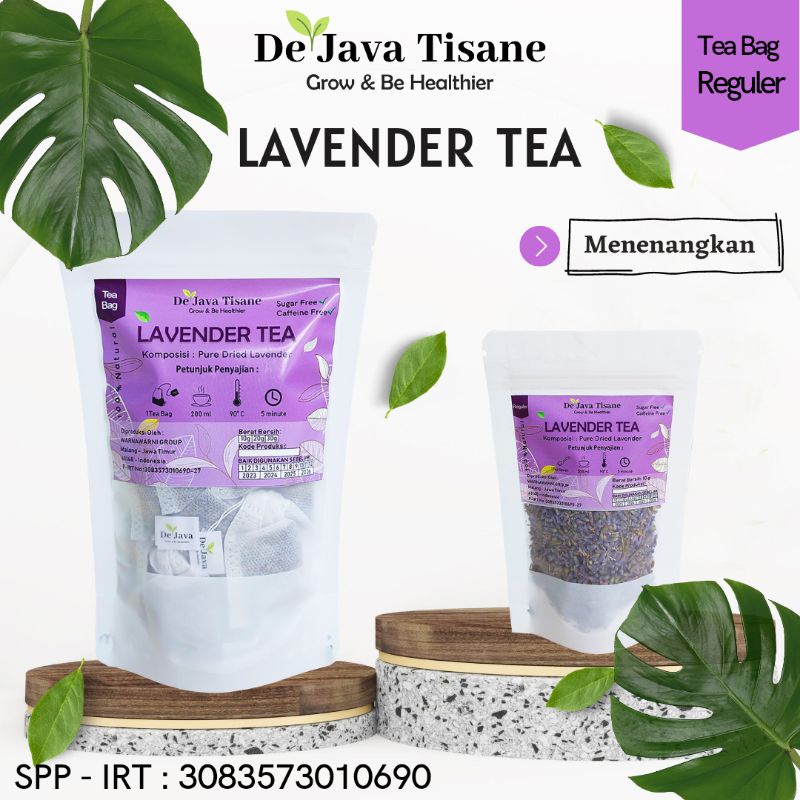

Teh Bunga Lavender Asia Kering Dried Asian Lavender Flower Tea Calming Tea 10 - 50 gr