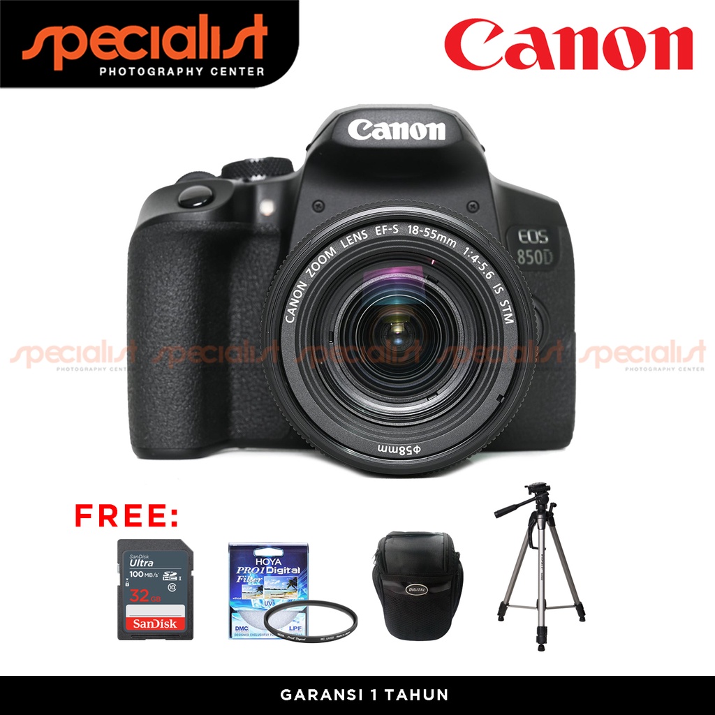 Jual Canon EOS 850D Kit EF-S 18-55mm IS STM | Shopee Indonesia